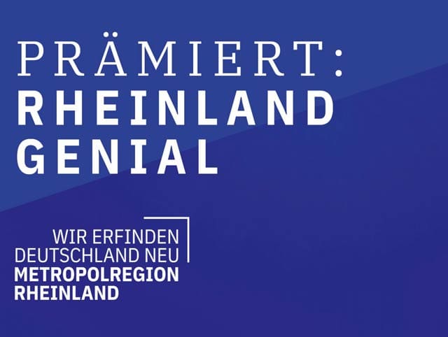 Prämiert Rheinland Genial WMV erhält Innovationspreis